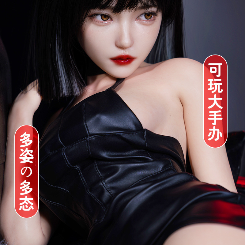 Full-body solid silicone small figurine doll, for foreign trade, insertable, inf